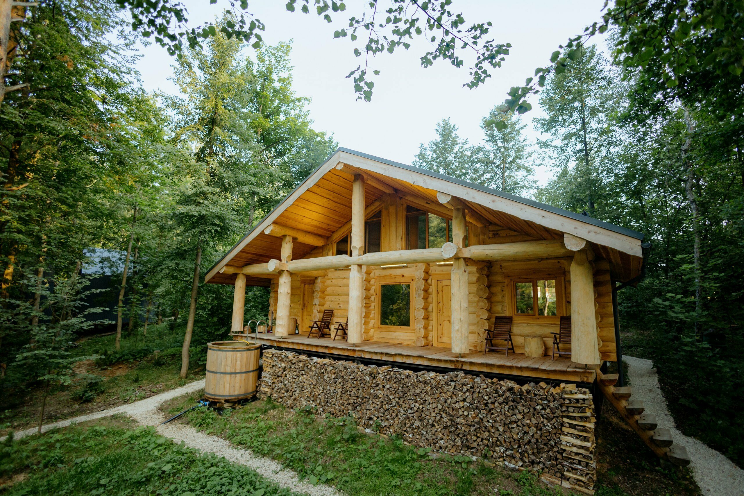 Кедровый дом-сруб-баня "БЛАГОДАТЬ"