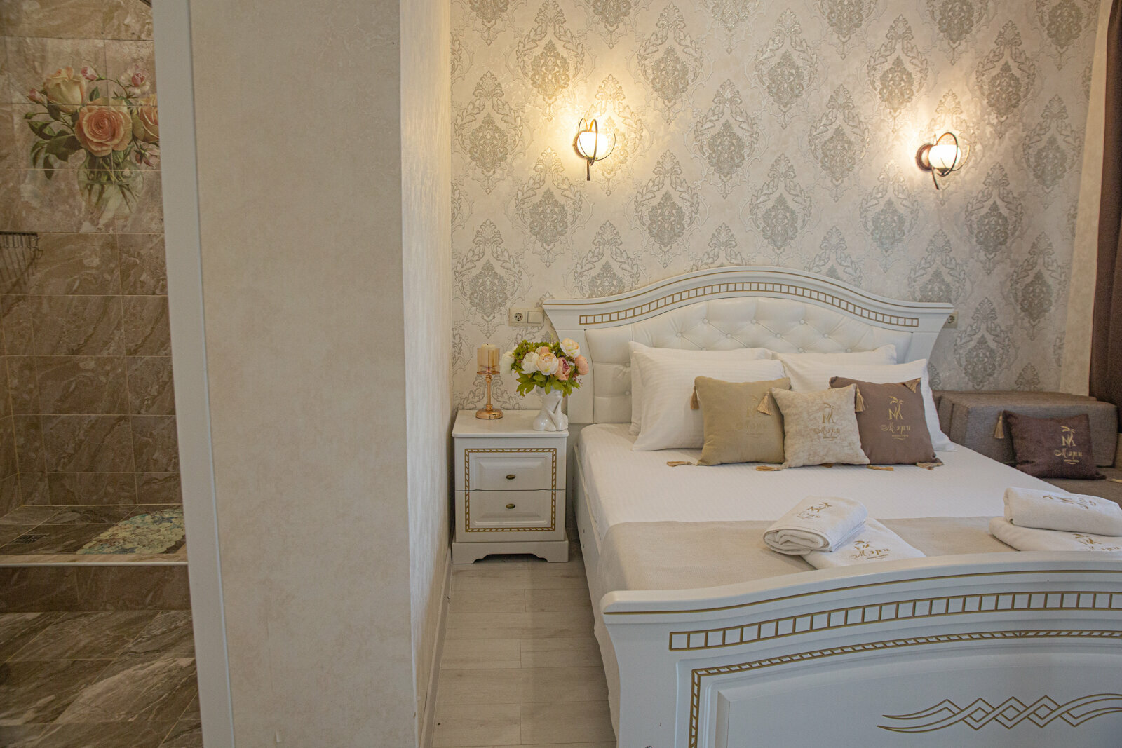 Семейный номер с видом на сад