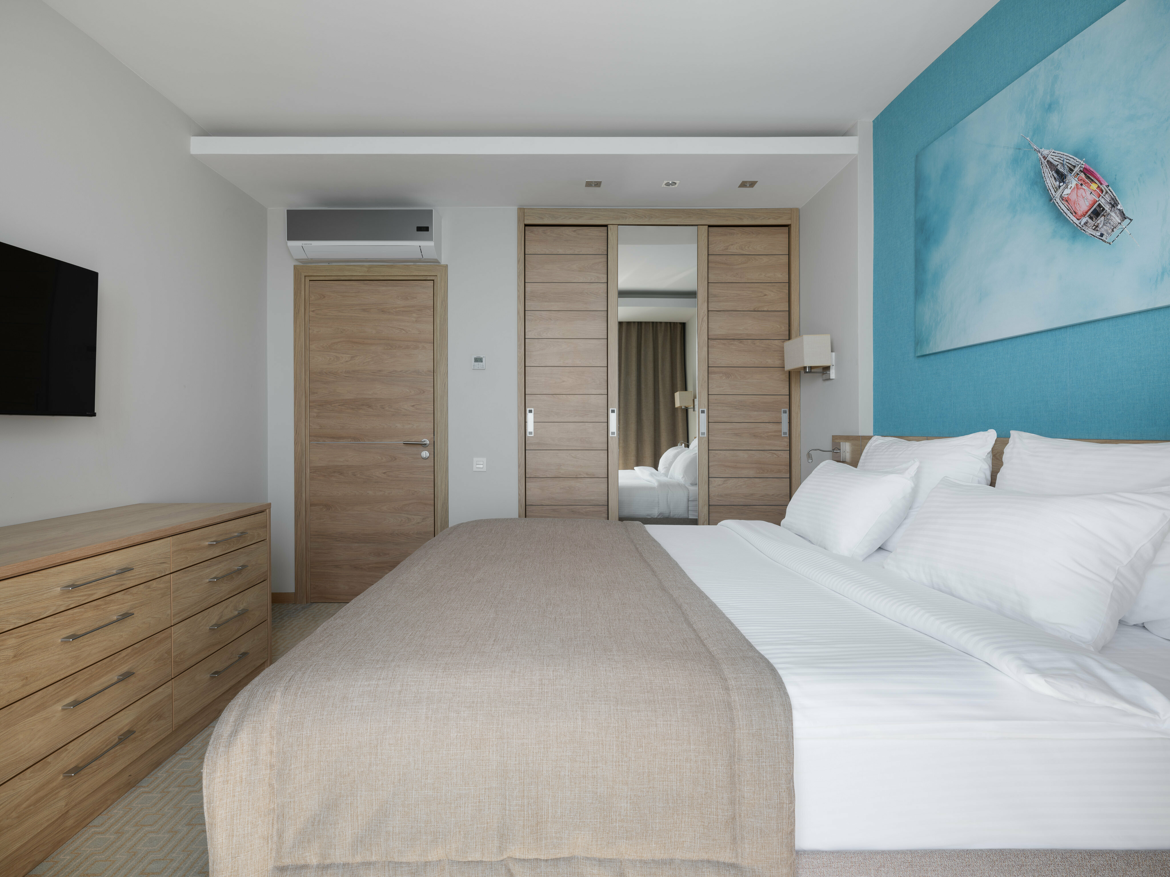 Семейный люкс FSS, 2х комнатный, балкон,вид на море