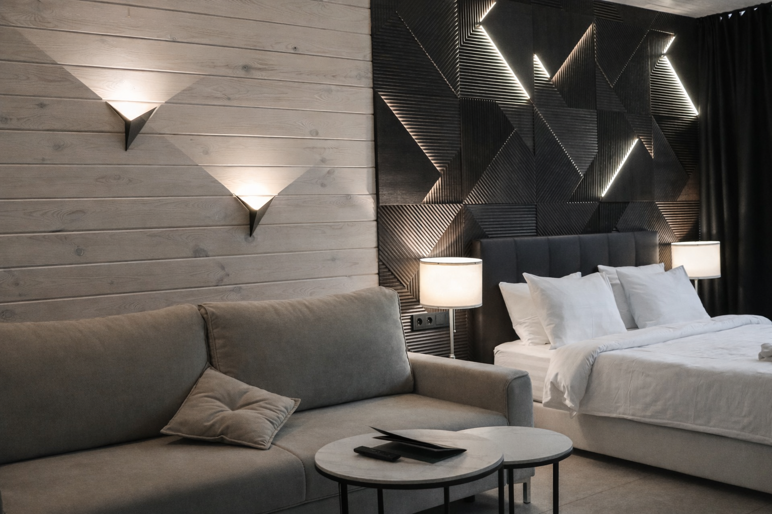 Вилла с панорамными окнами