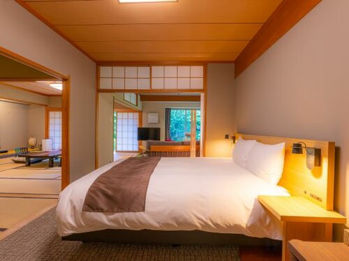 Annex Sanso Building Tohri Suite with Hot Spring Open-air Bath в Yoshiike Ryokan