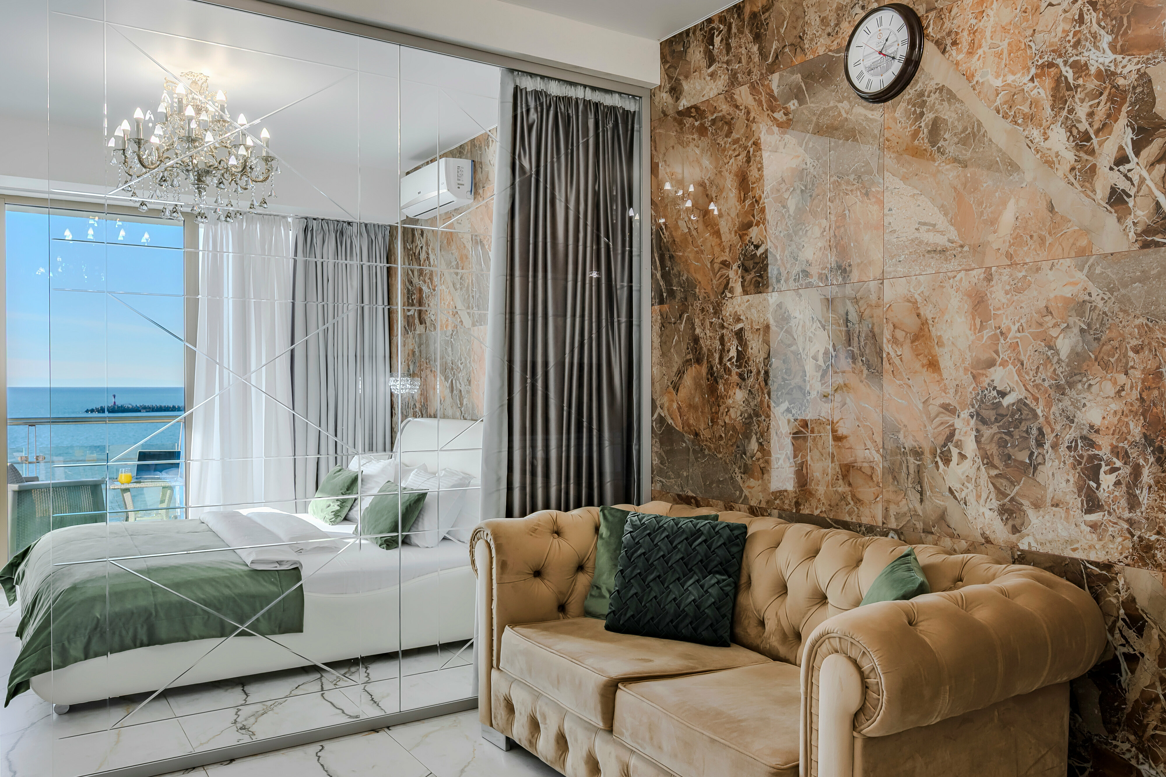 Апартаменты Luxe с панорамным видом на море