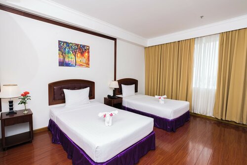 Двухместный номер «Делюкс» с 2 односпальными кроватями, вид на океан в Ttc Hotel Premium Phan Thiết