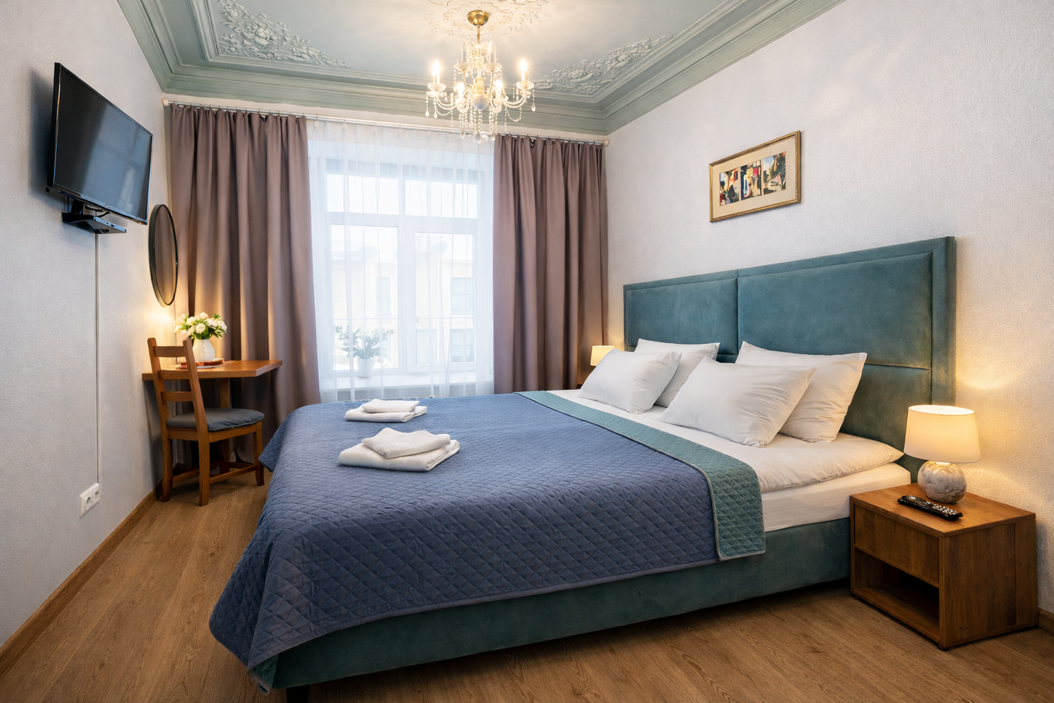 Улучшенный номер с кроватью размера «king-size» или 2 отдельными кроватями