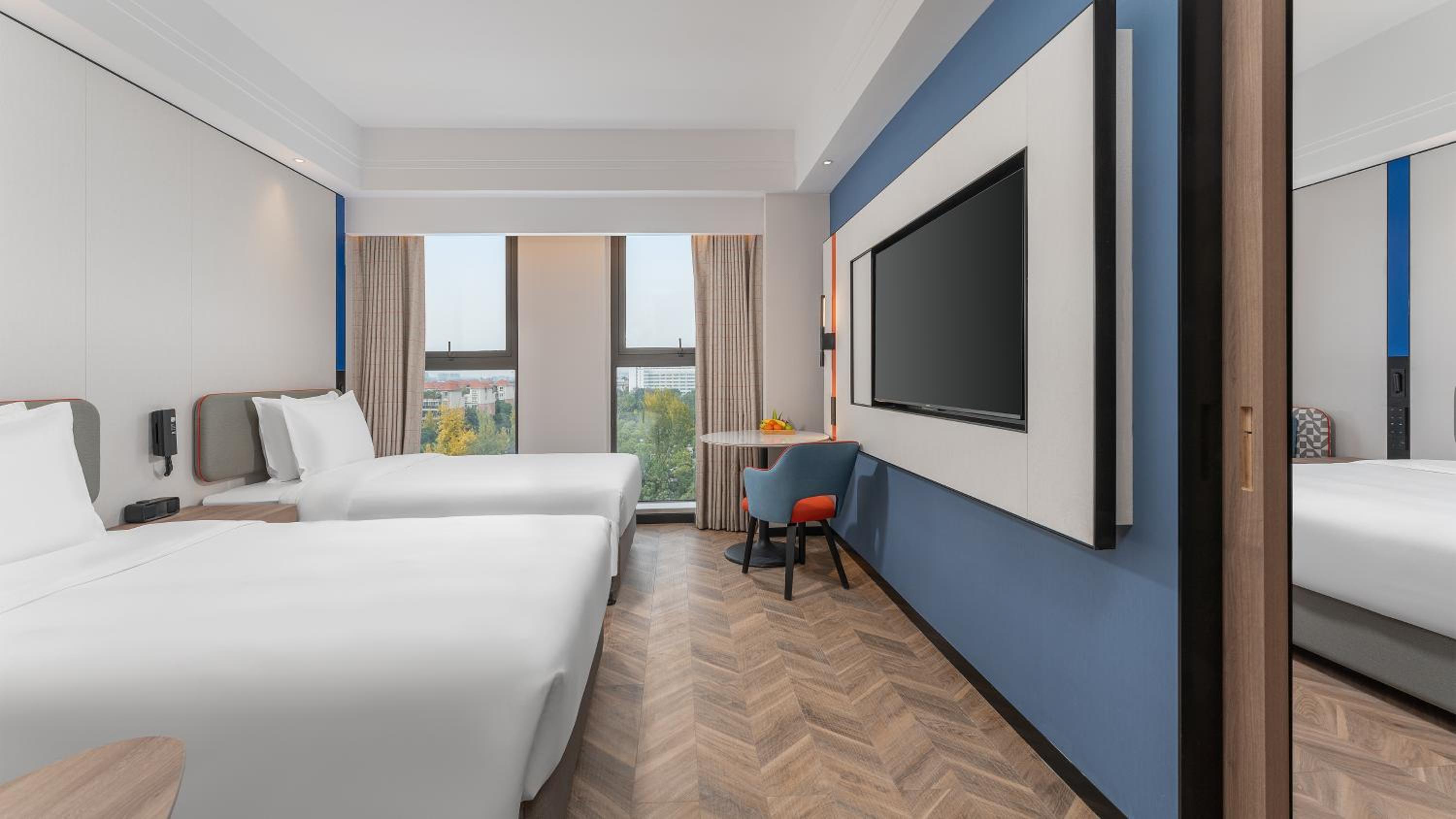 Accessible Room with One King and Two Double Beds