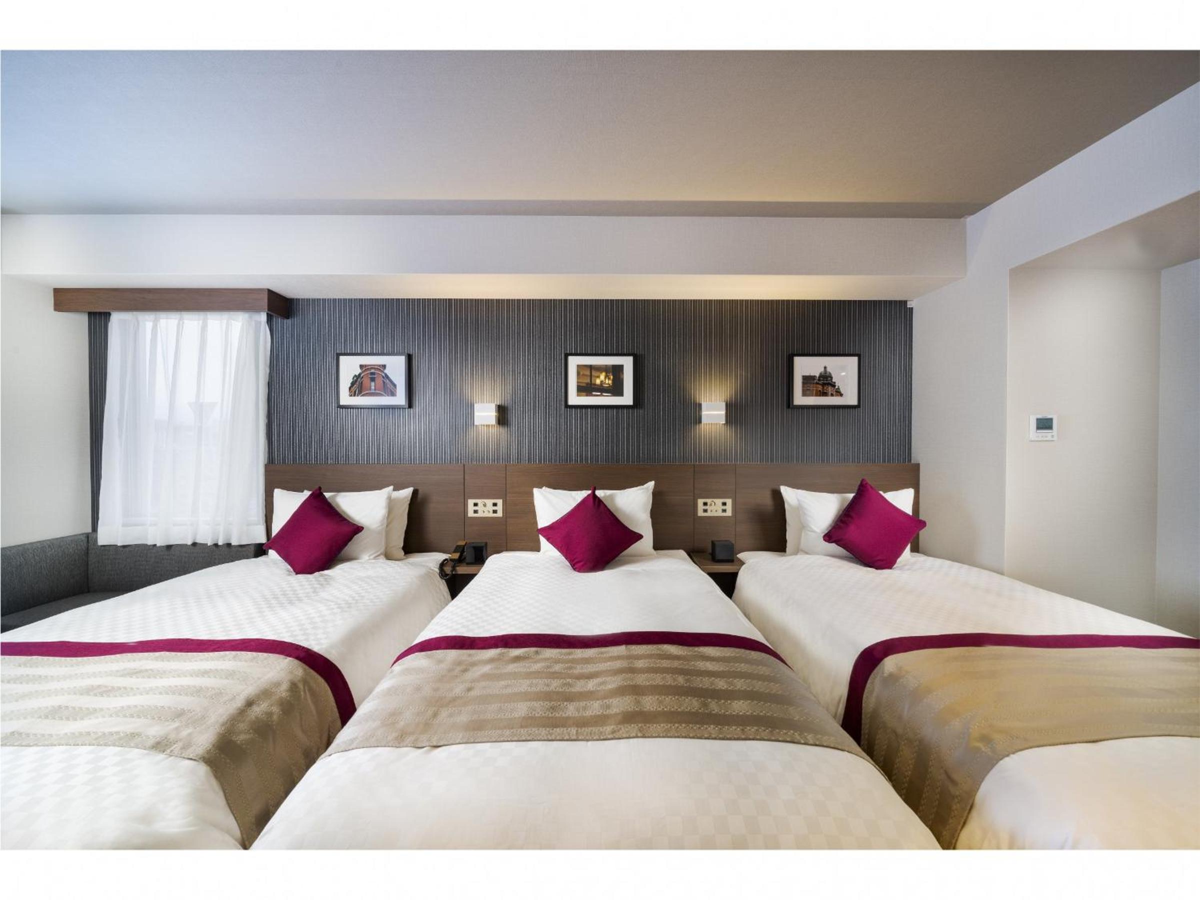 Triple Room with Three Single Beds