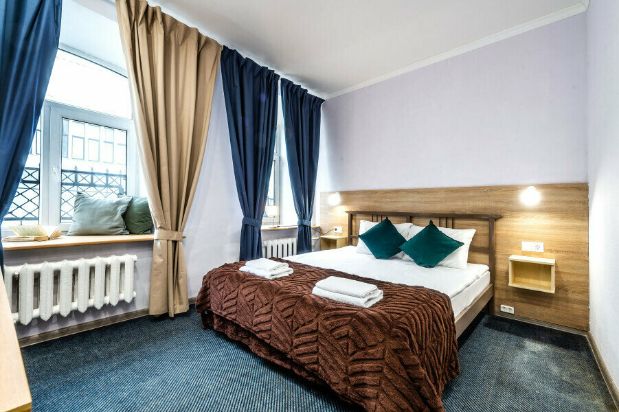 Двухместная комната "Комфорт" с 1 двуспальной кроватью и с собственной ванной комнатой