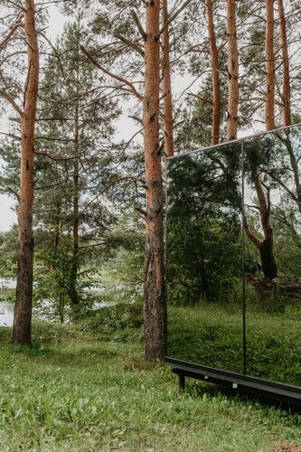 Зеркальный баус с купелью и ванной