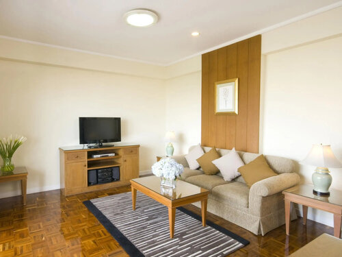 Одноместный люкс 2 комнаты двуспальная кровать в Kantary House Hotel & Serviced Apartments