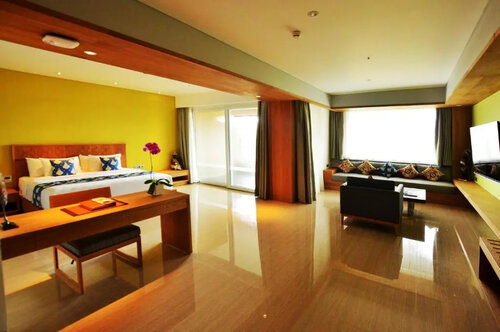 Люкс двуспальная кровать в Hotel Nikko Bali Benoa Beach