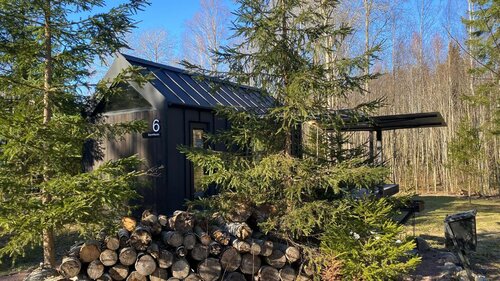 Барн №6 на 2-х с купелью и мангалом, с 14.00 до 12.00, можно с питомцем