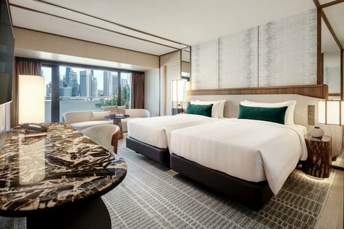 Premier Marina Bay 02 Bedrooms, Connecting Rooms, Marina Bay View в Pan Pacific Singapore