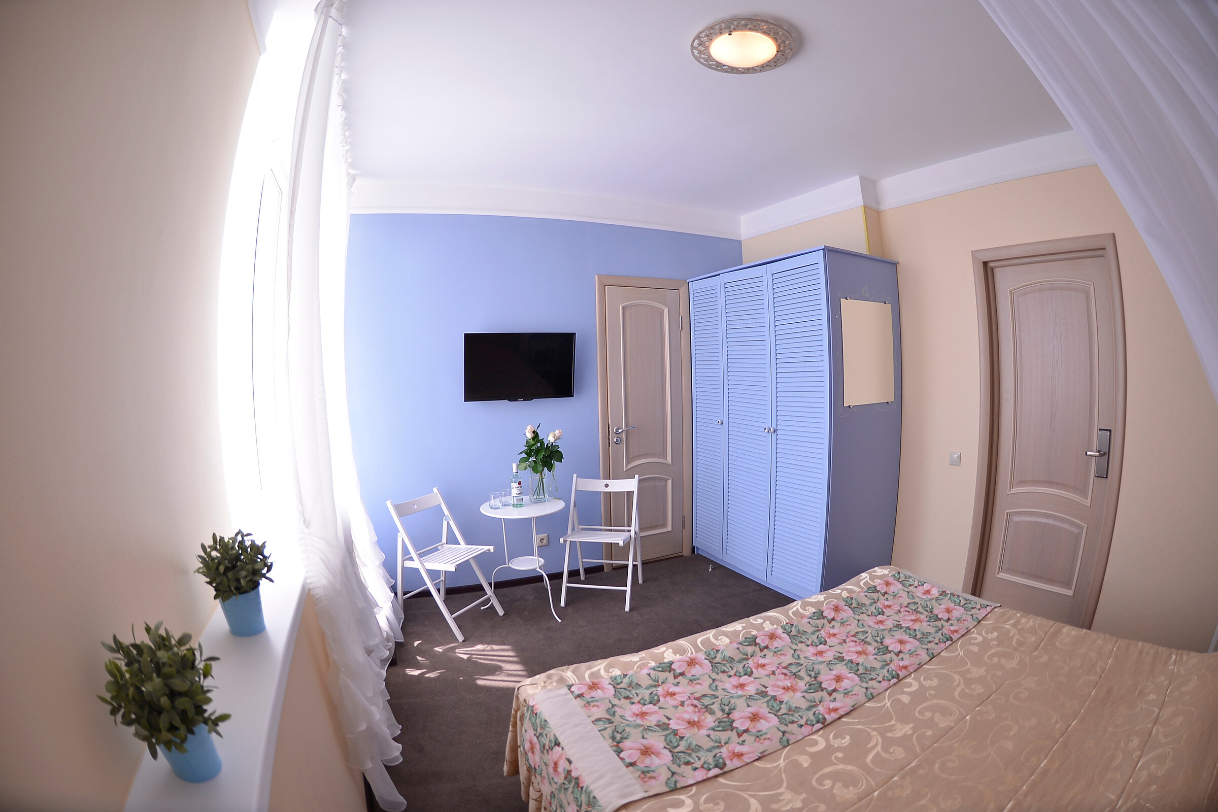 Двухместный номер с 1 кроватью и террасой