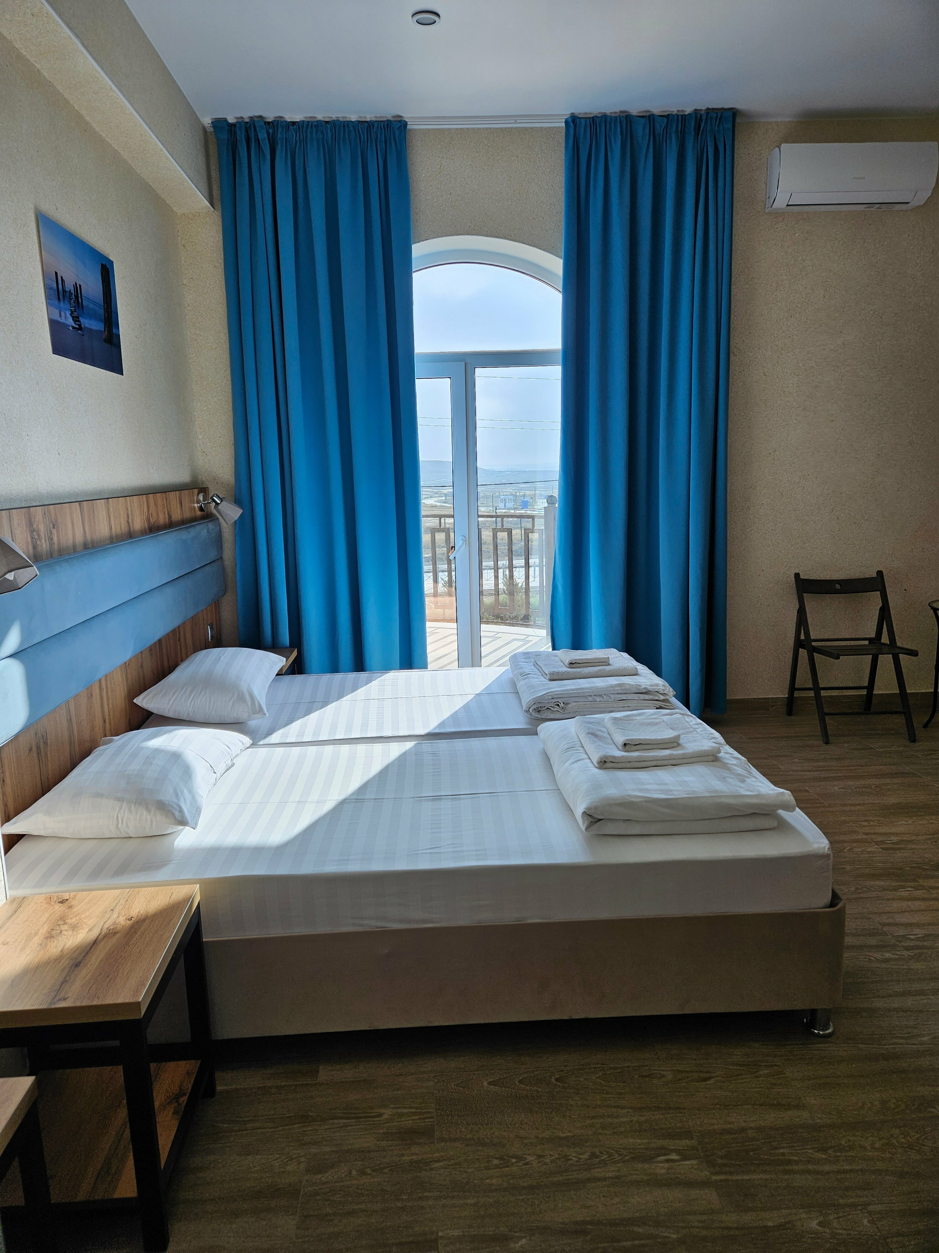 Двухместный номер с 1 кроватью и балконом, вид на море