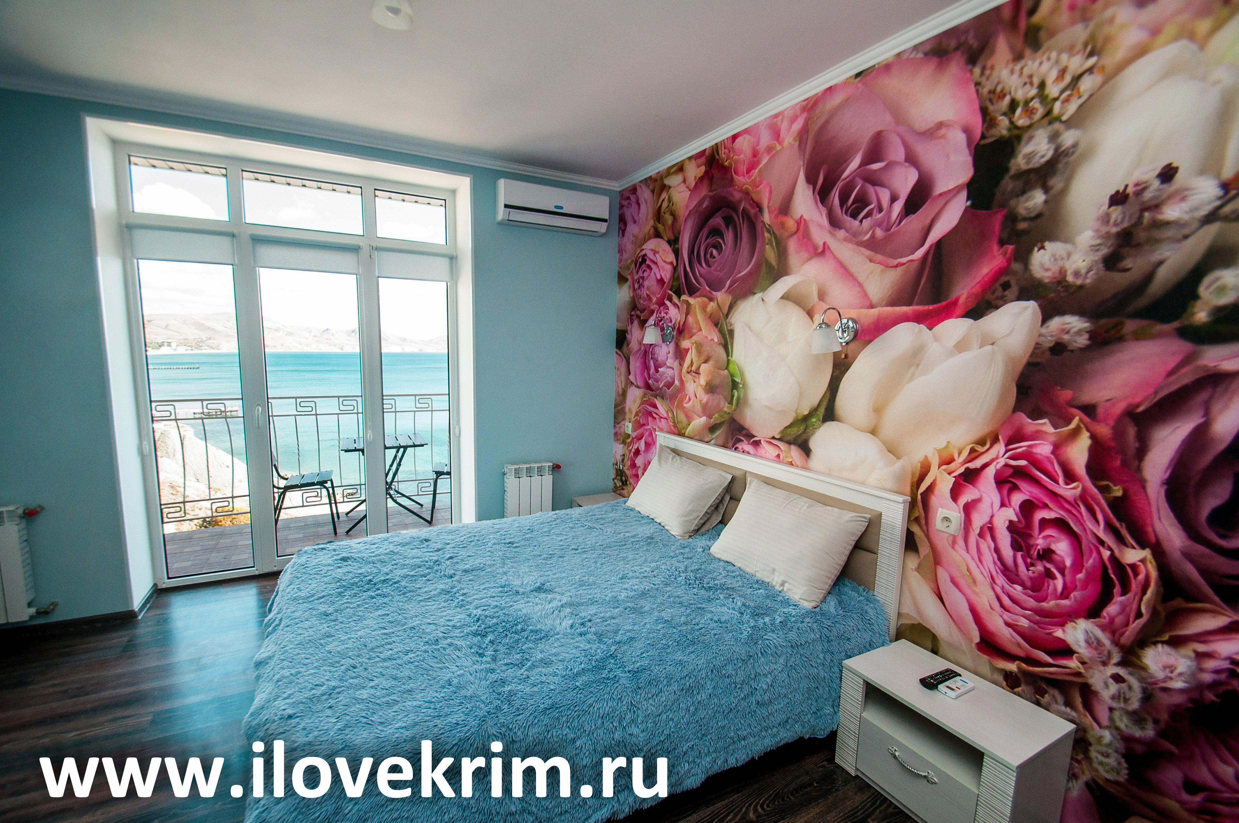 Двухместный номер Делюкс с 1 кроватью и балконом, вид на море