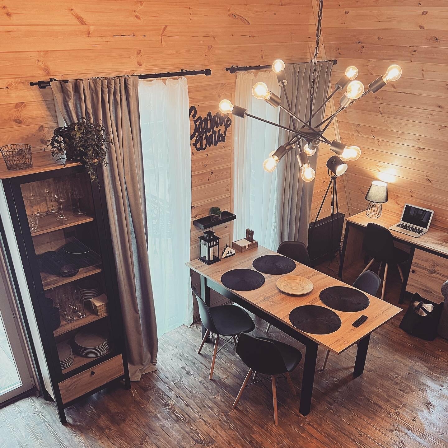 Шале №1 - в окружении сосен, с зоной барбекю и костровой чашей