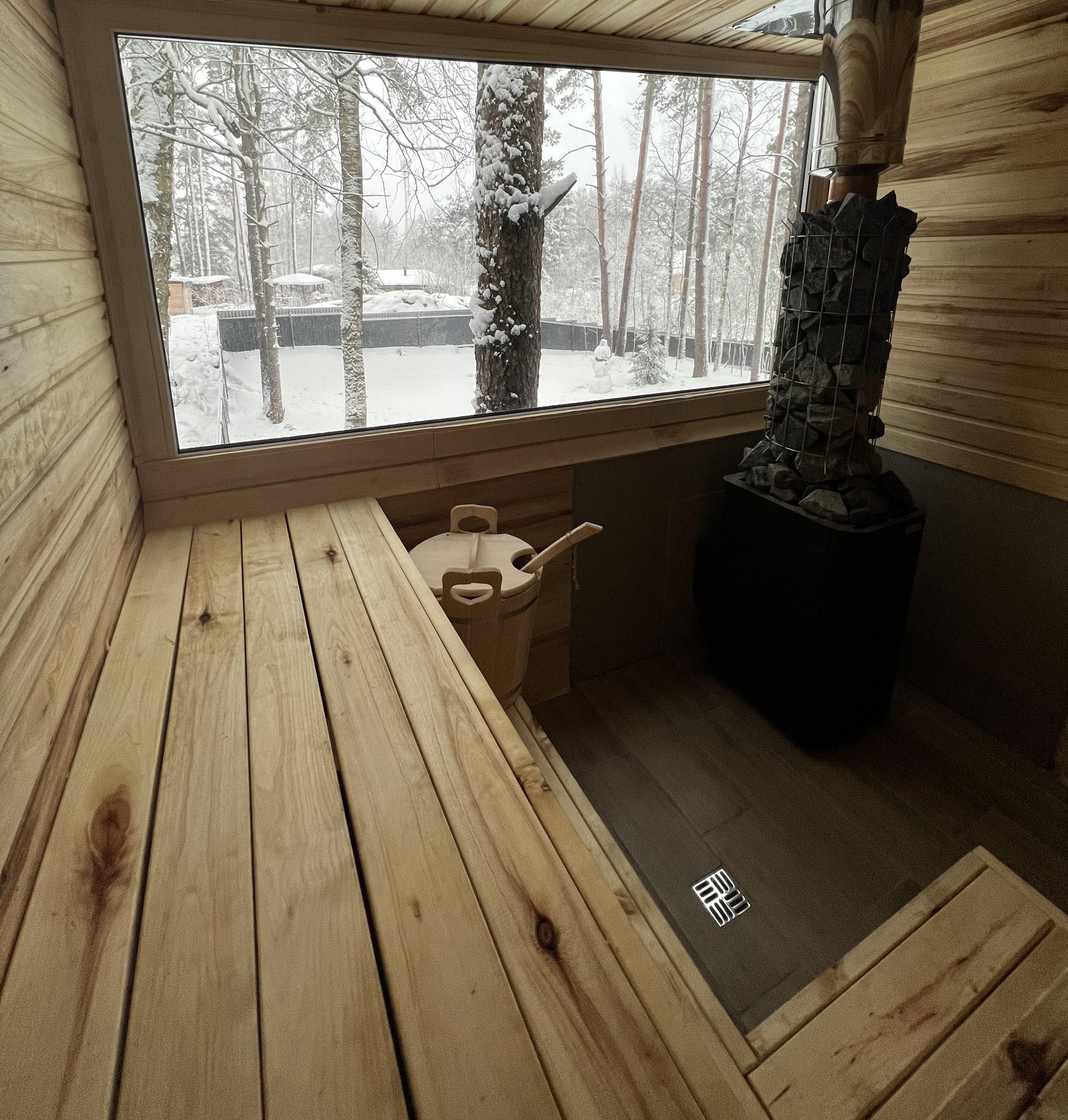 Коттедж с баней и купелью на 6 персон