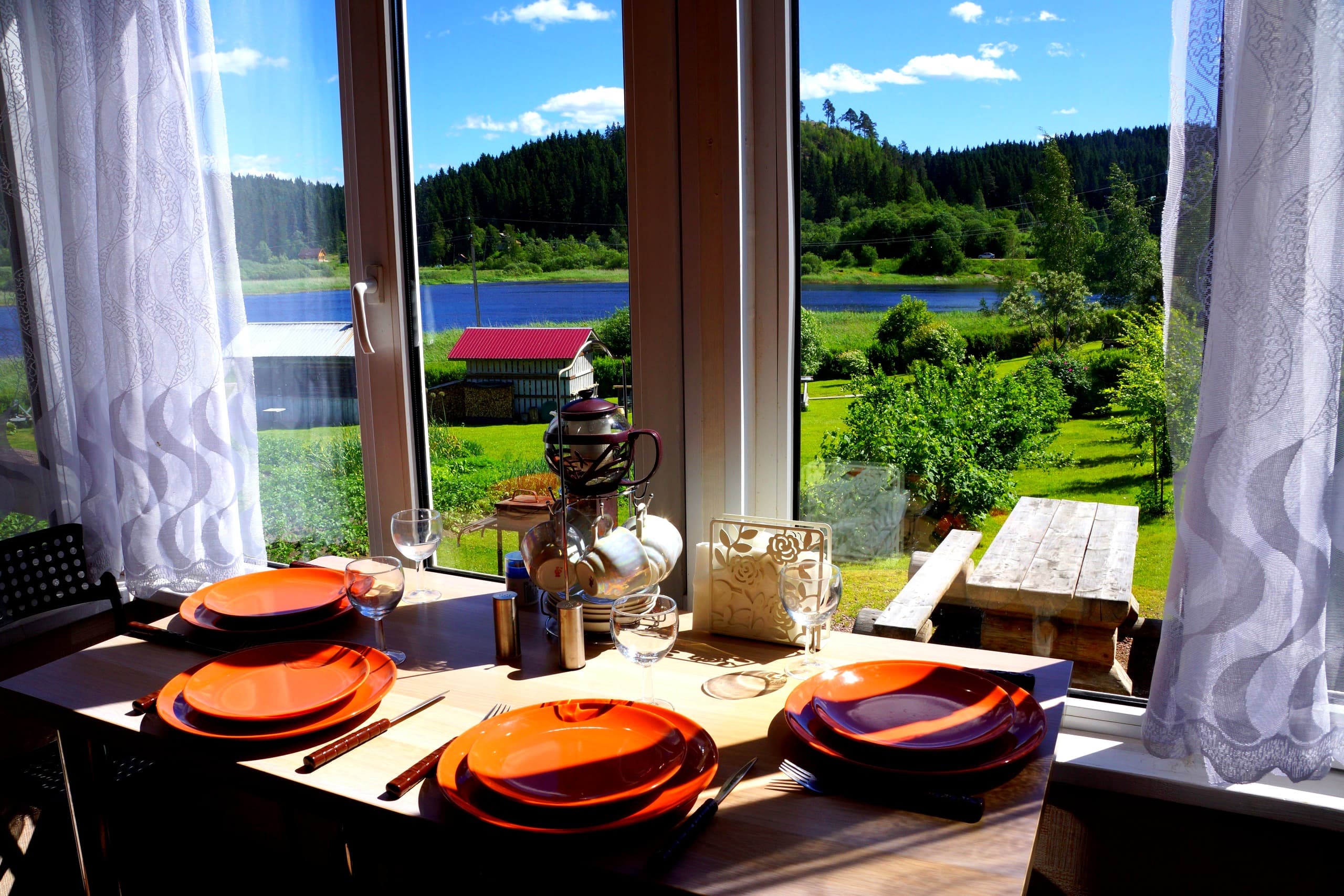 Коттедж с видом на озеро