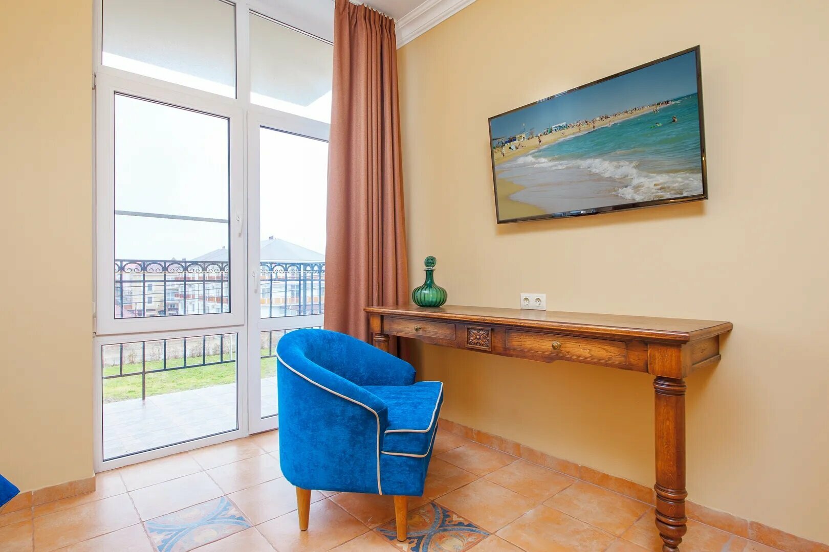 Двухместный номер Делюкс с 1 кроватью и балконом