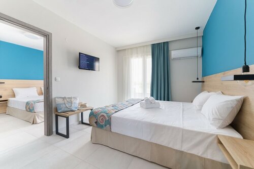 Семейный люкс, 2 спальни, вид на сад в Mythic Summer Hotel
