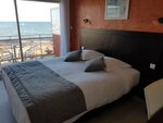 Двухместный номер с 1 двуспальной кроватью, балкон, вид на море в Citotel La Potiniere
