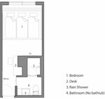 Семейный номер, 1 двуспальная кровать «Кинг-сайз», для некурящих (Bed Size:255cm wide) в Hotel The Flag Shinsaibashi