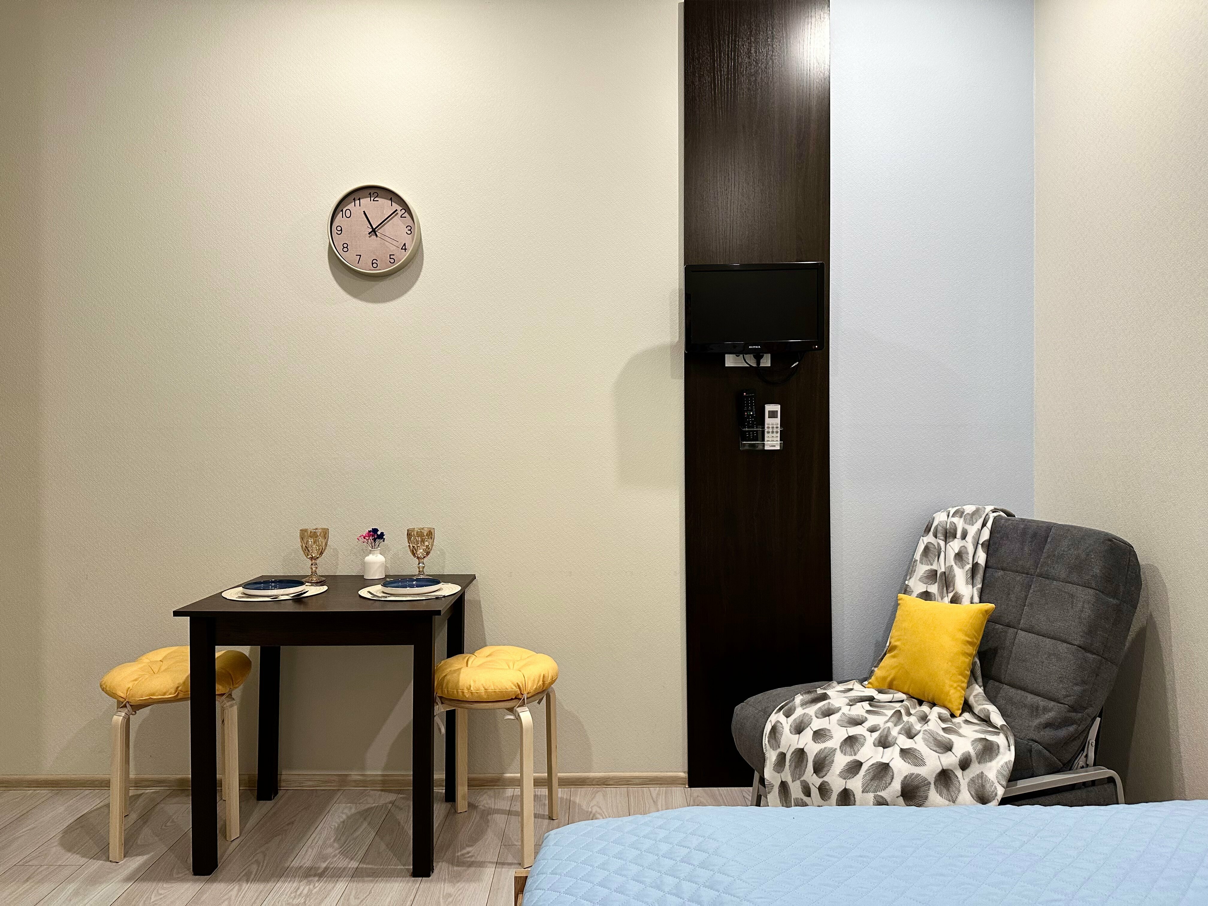 Двухместный номер с двуспальной кроватью и дополнительной кроватью