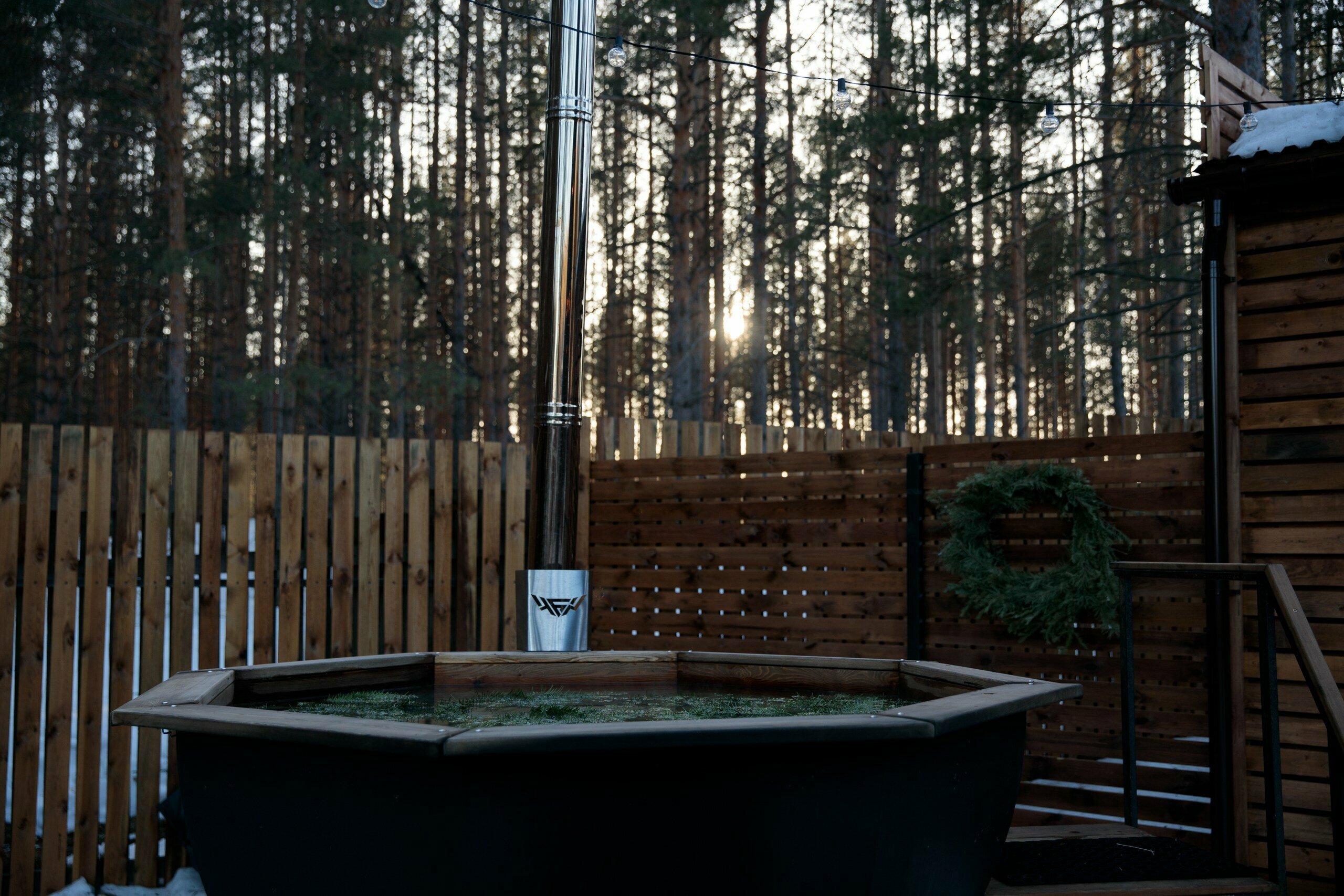 Дом с камином и баней