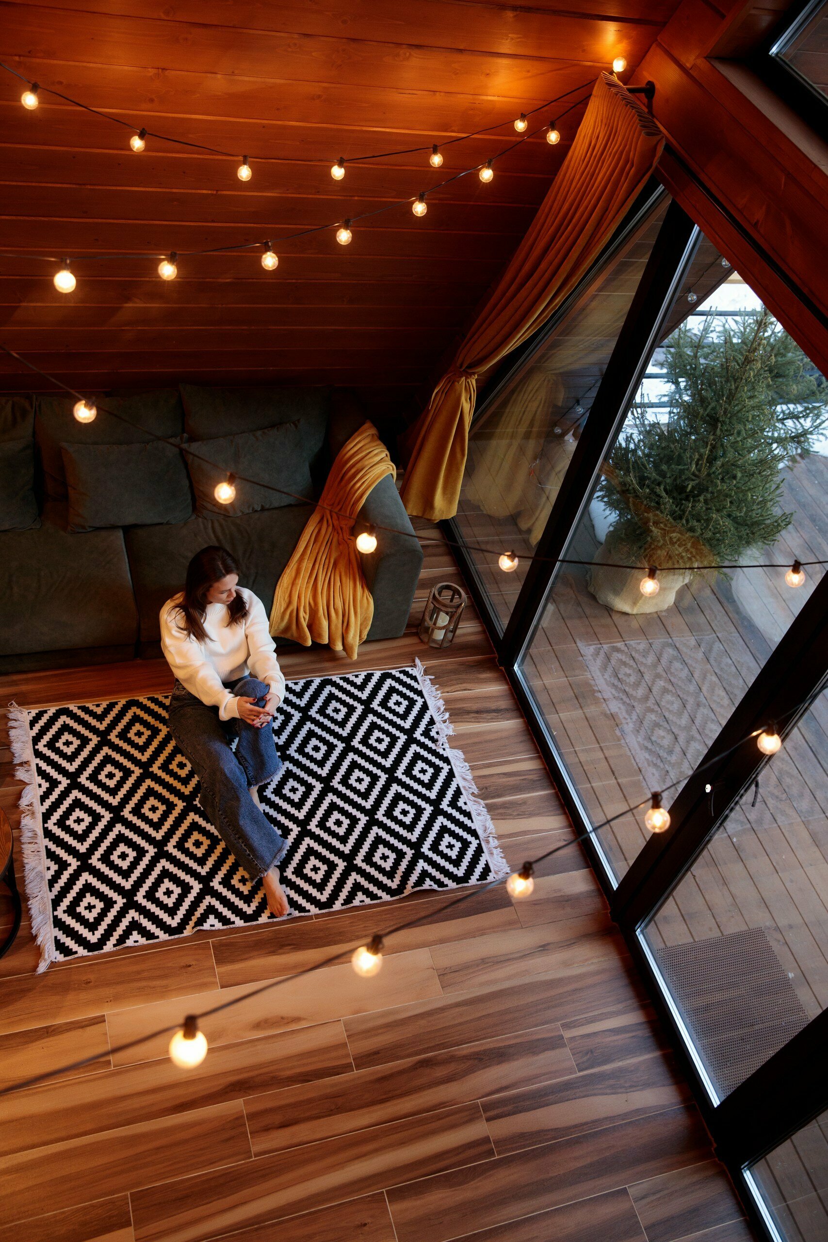 Дом с камином и баней