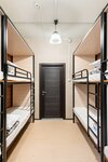 Кровать в десятиместном мужском номере в Хостел на Солженицына