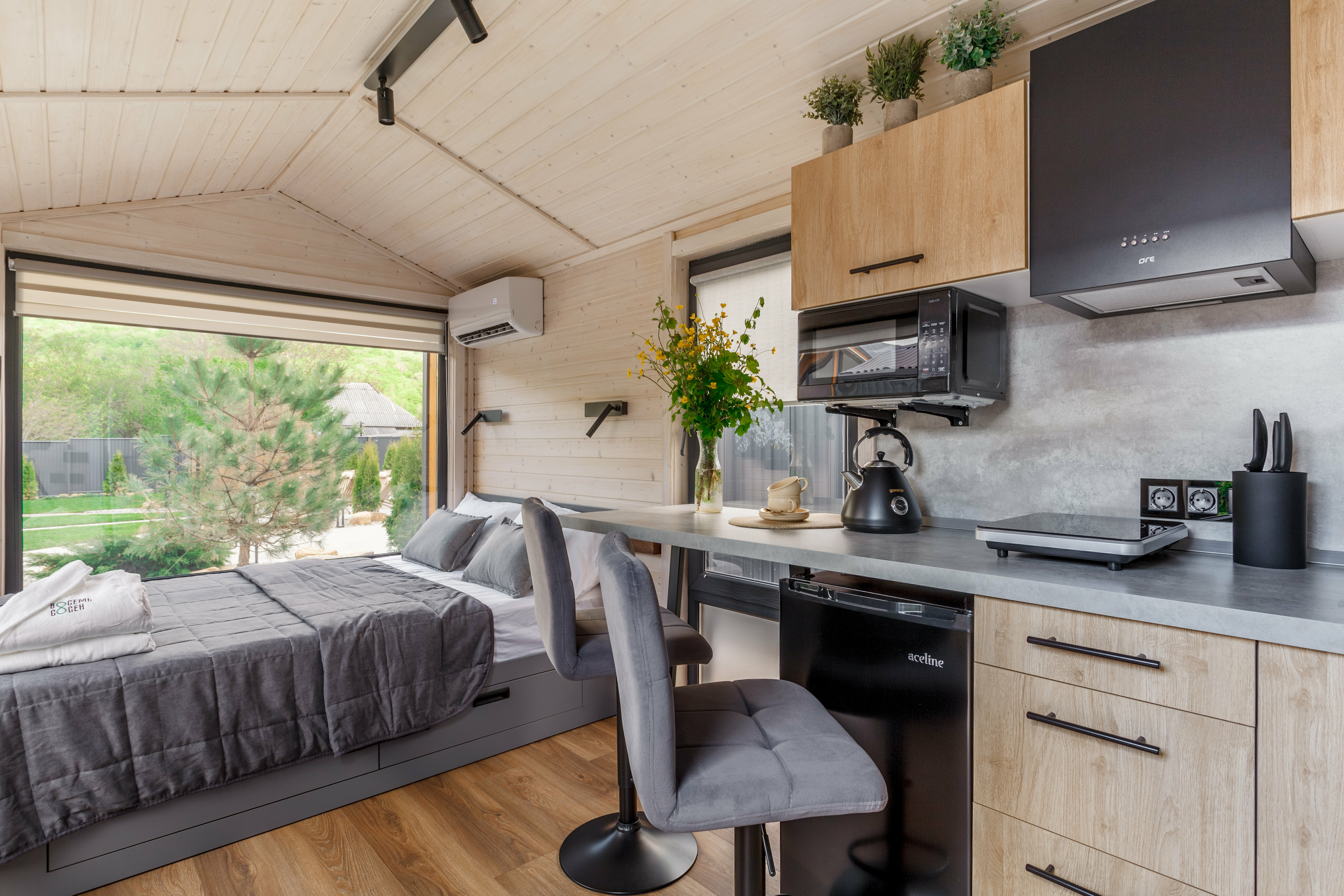 Двухместный номер с 1 кроватью и видом на горы