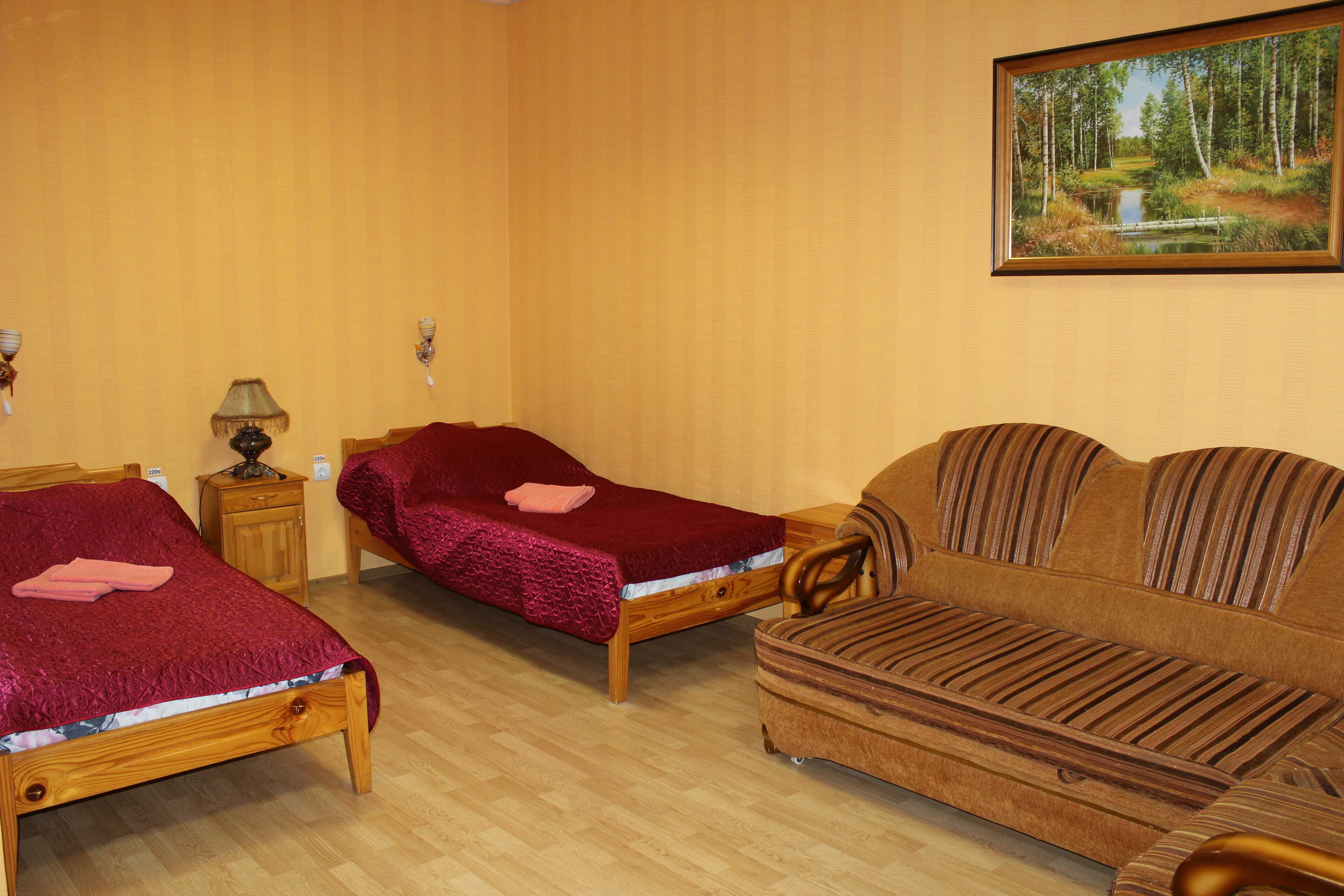 Двухместный номер с 2 отдельными кроватями и ванной