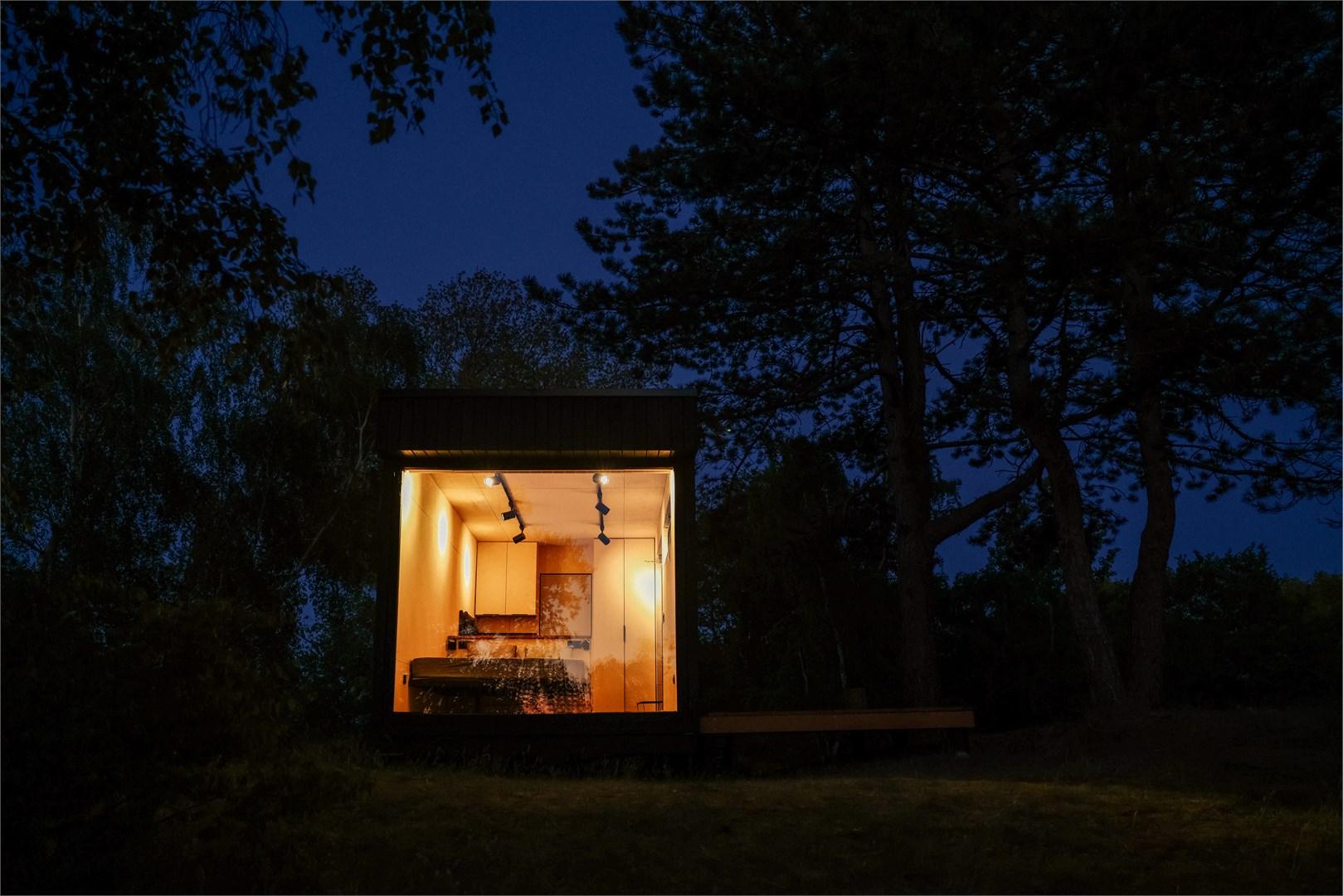 Малый Хитте №5 - с террасой и панорамным окном | красивый вид на дюны, сквозь которые частично видно море