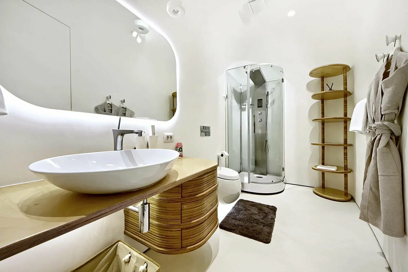 "SKY LIGHT" — Апартаменты-студия в башне "Империя", с космическим видом и кинотеатром на 57м этаже.