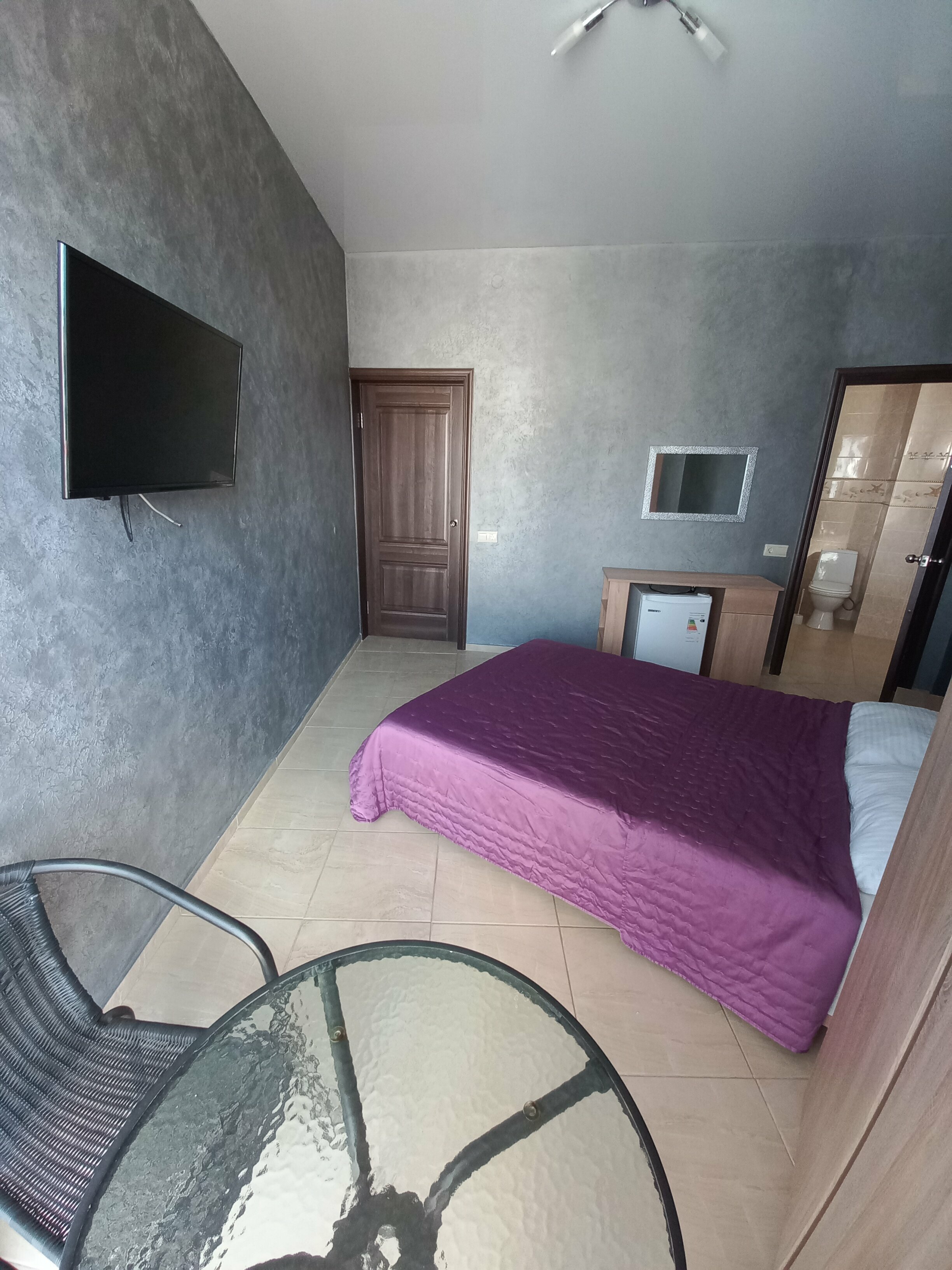 Двухместный номер с 1 кроватью и балконом