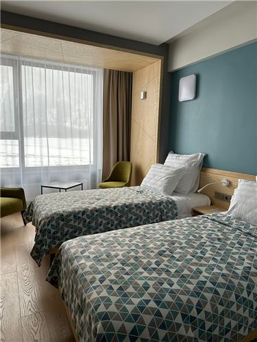 Двухместный номер с 2 отдельными кроватями, вид на озеро в Ойер Парк Отель