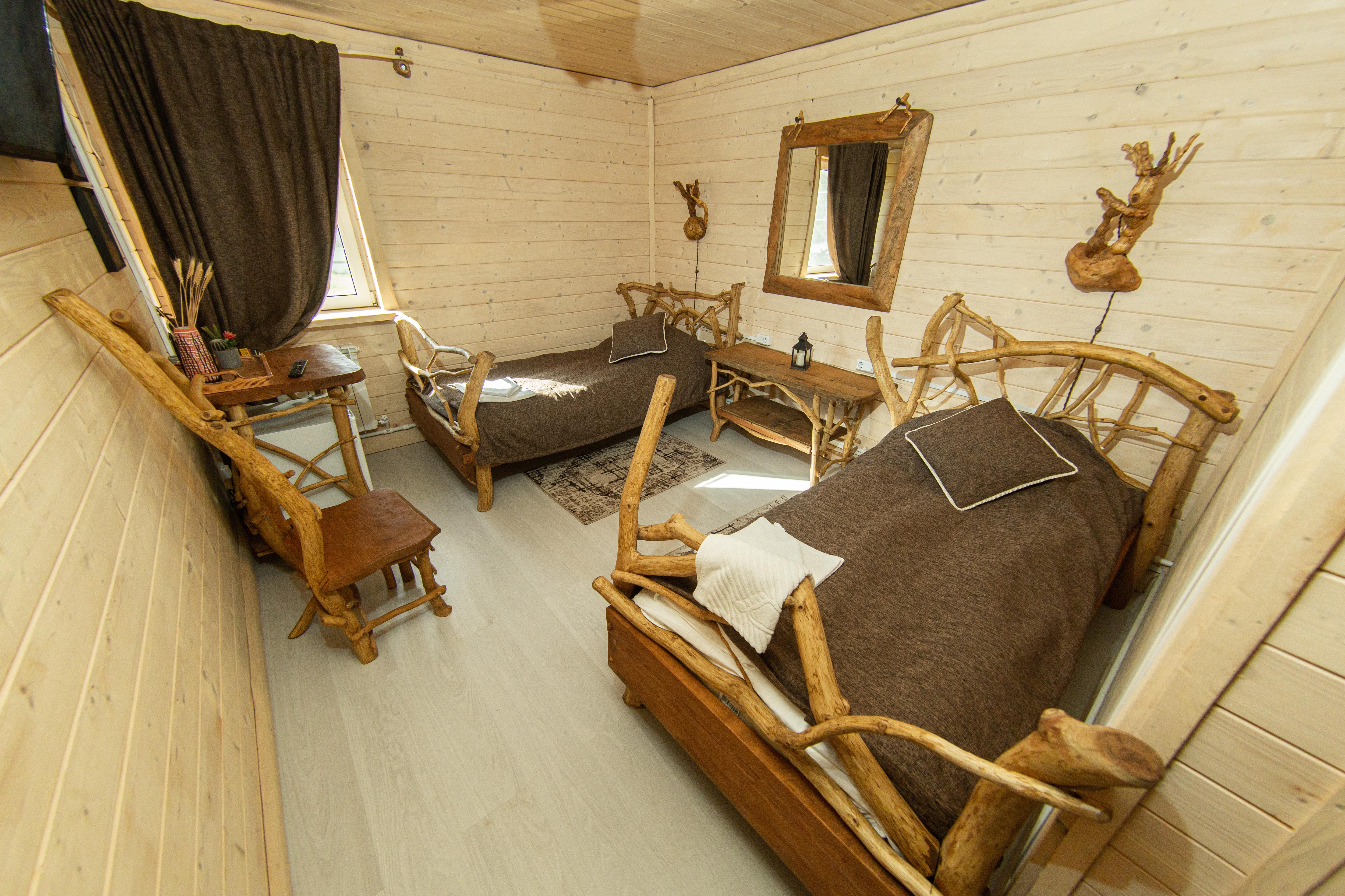 Двухместный номер с 2 отдельными кроватями, вид на озеро