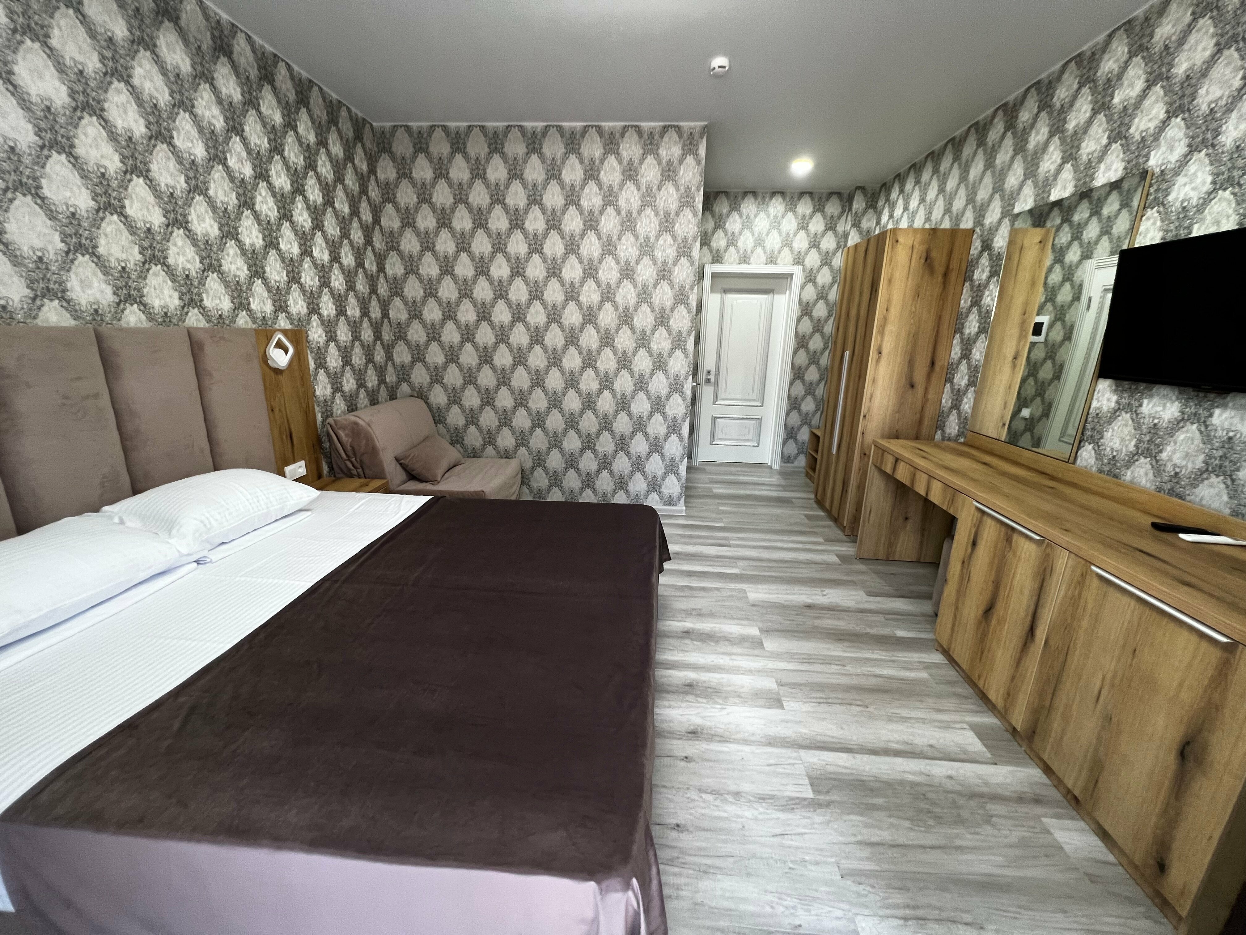 Двухместный номер с 1 кроватью и балконом