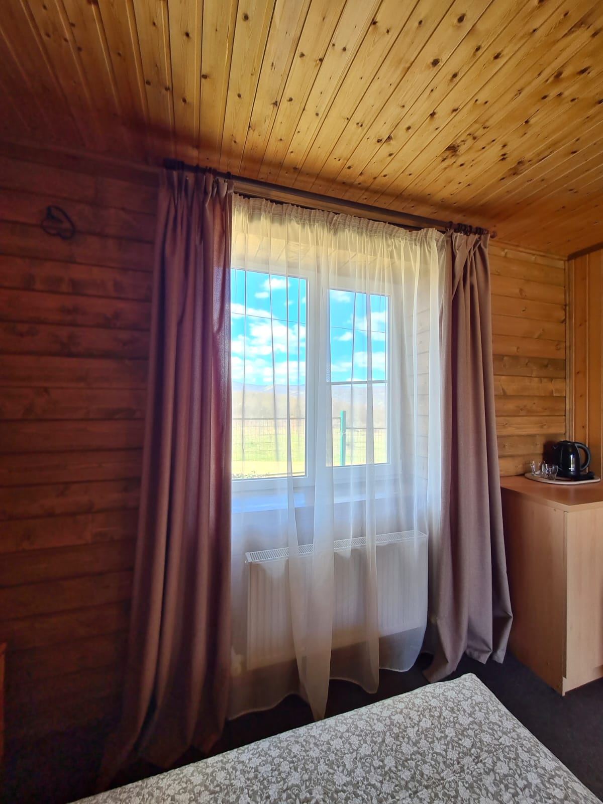 Двухместный номер с 2 отдельными кроватями, вид на горы