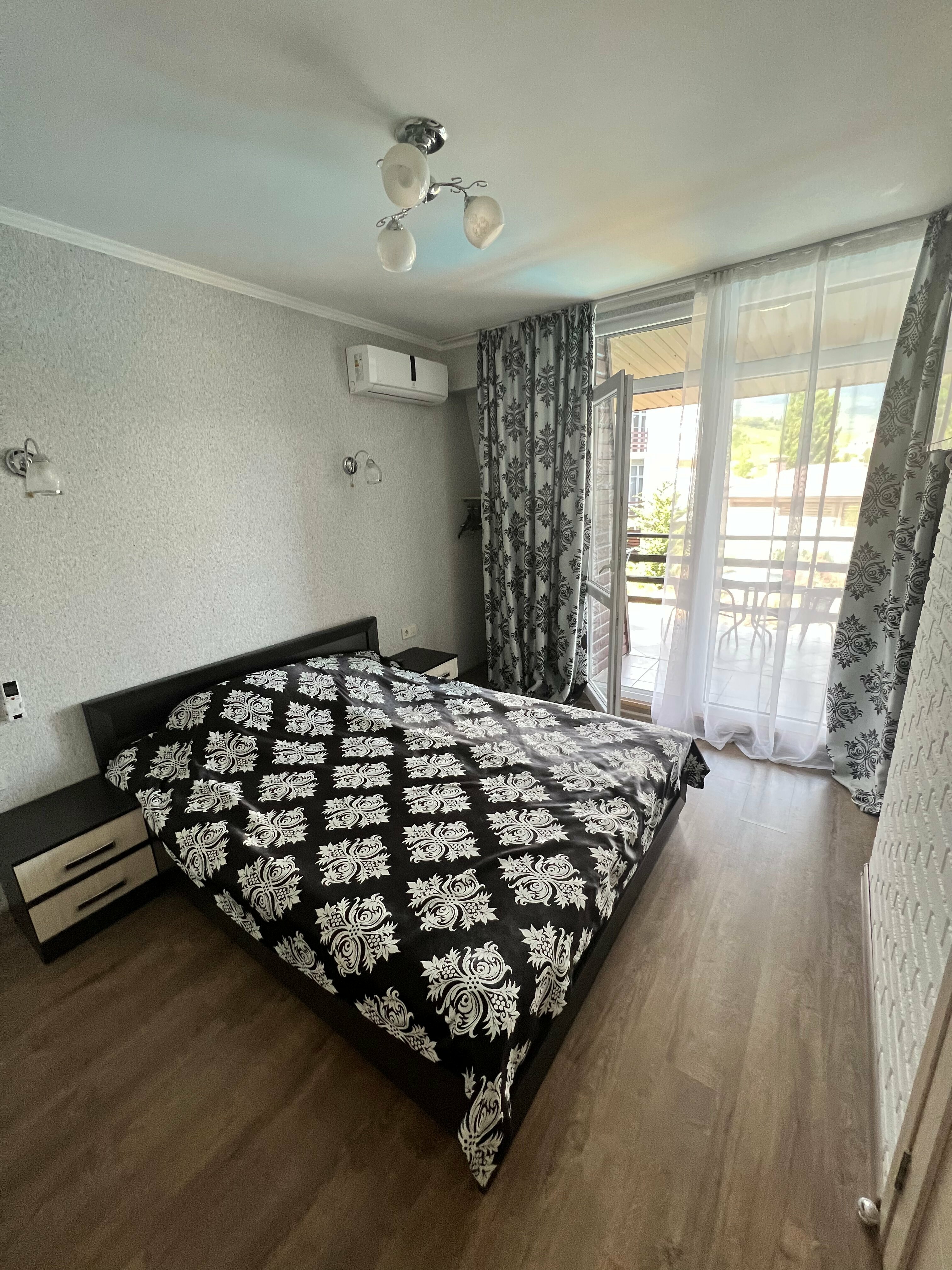 Двухместный номер с 1 кроватью и балконом, вид на море