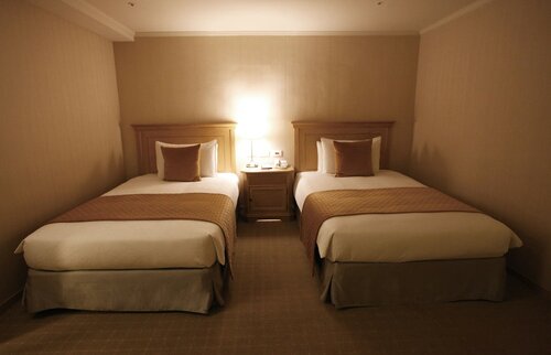 Улучшенный двухместный номер с 2 односпальными кроватями, без окон (No Window) в Maison de Chine Hotel Chiayi