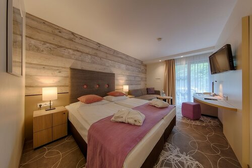 Двухместный номер «Премиум» с 1 двуспальной кроватью, патио в Aquamaris Strandresidenz Rügen