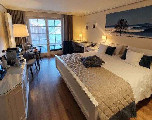 Двухместный номер с 1 двуспальной кроватью (balcony or terrace) в Bio- und Wellnesshotel Alpenblick