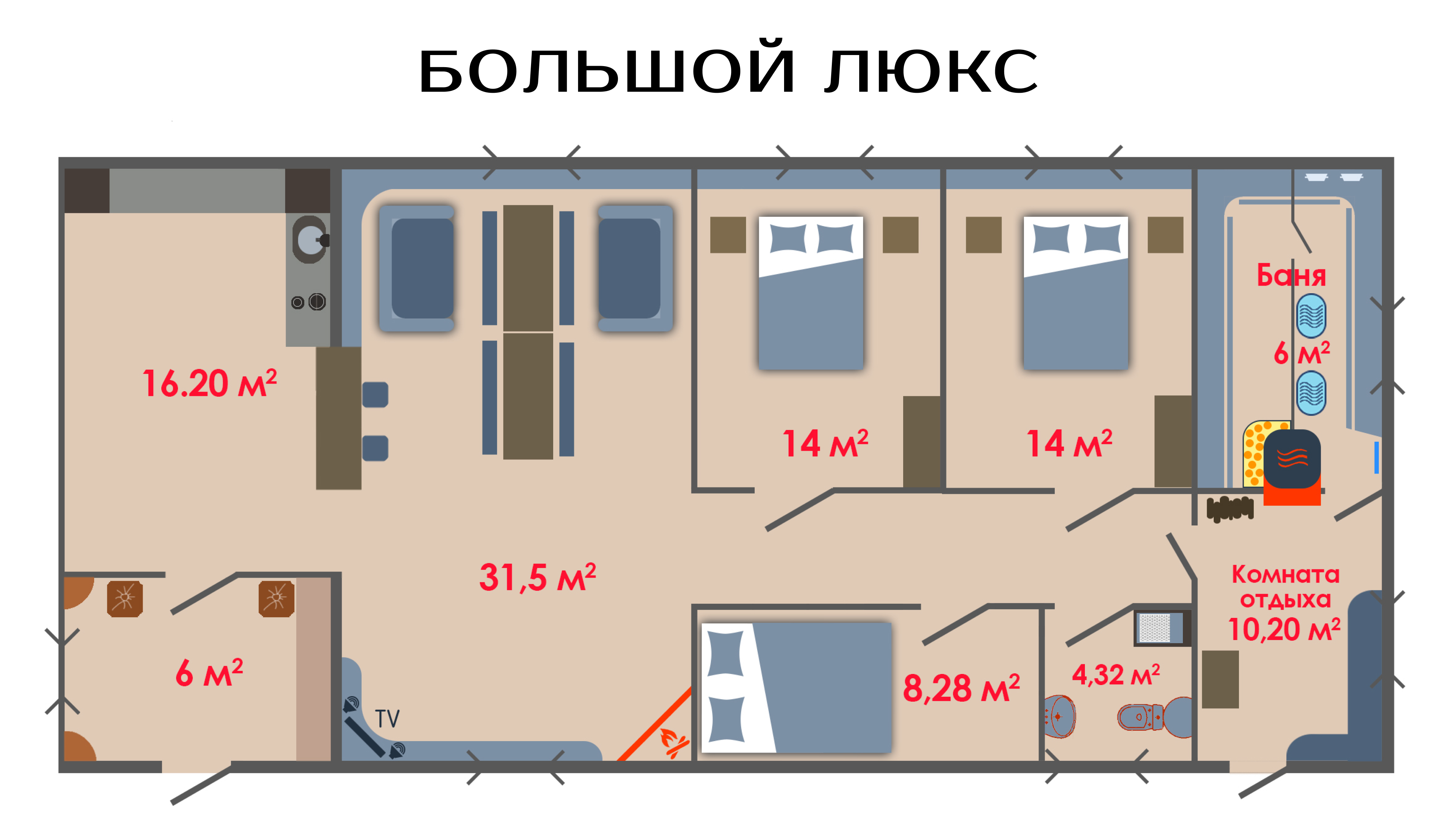 Коттедж для семейного отдыха