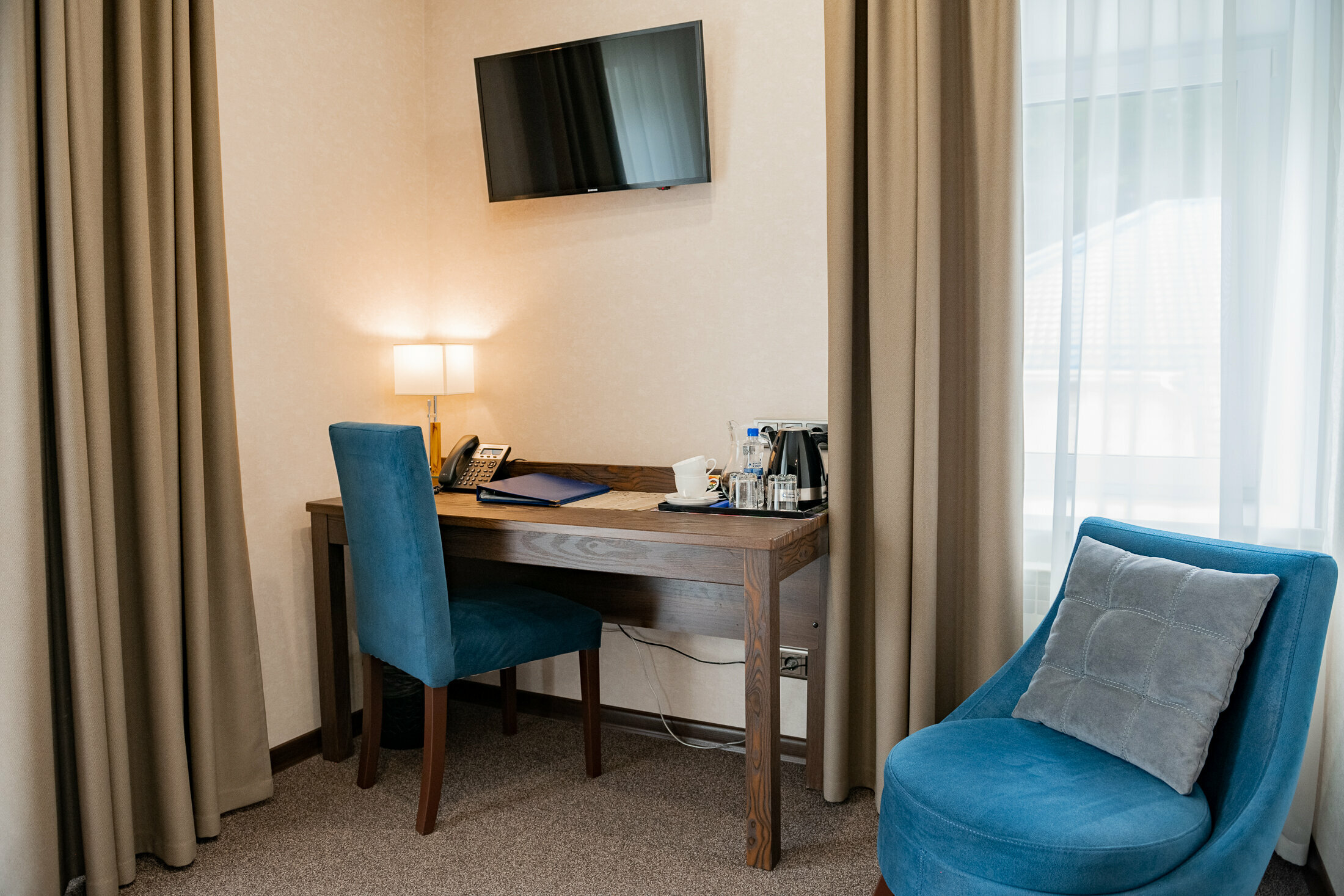 Двухместный номер с 1 кроватью или 2 отдельными кроватями и балконом