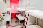 Спальное место в 6-местном номере для женщин в Полежаев