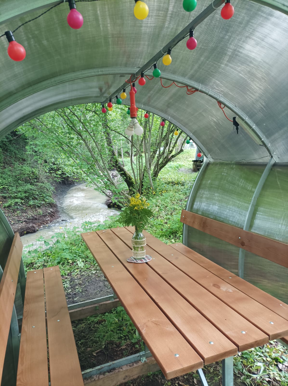 Дом у горной реки