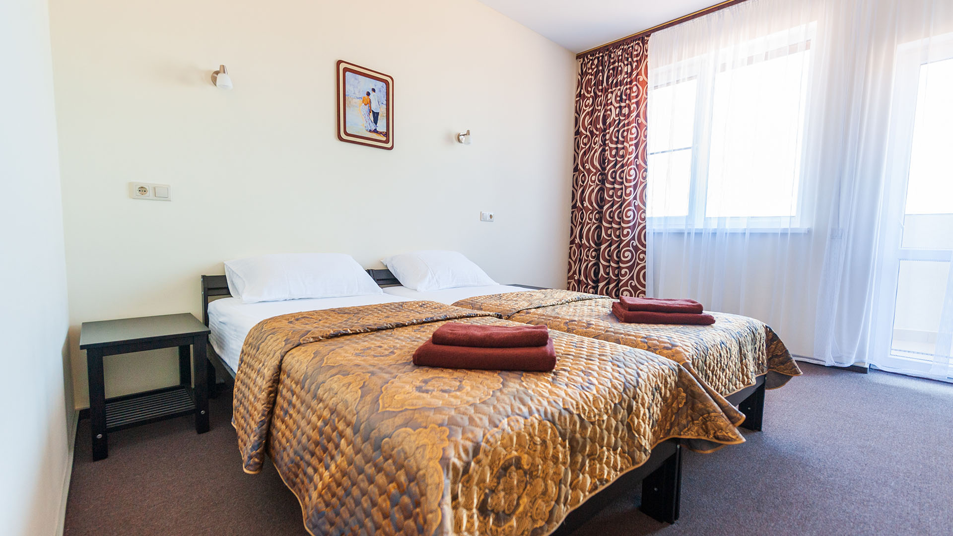 Двухместный номер с 2 отдельными кроватями, вид на море