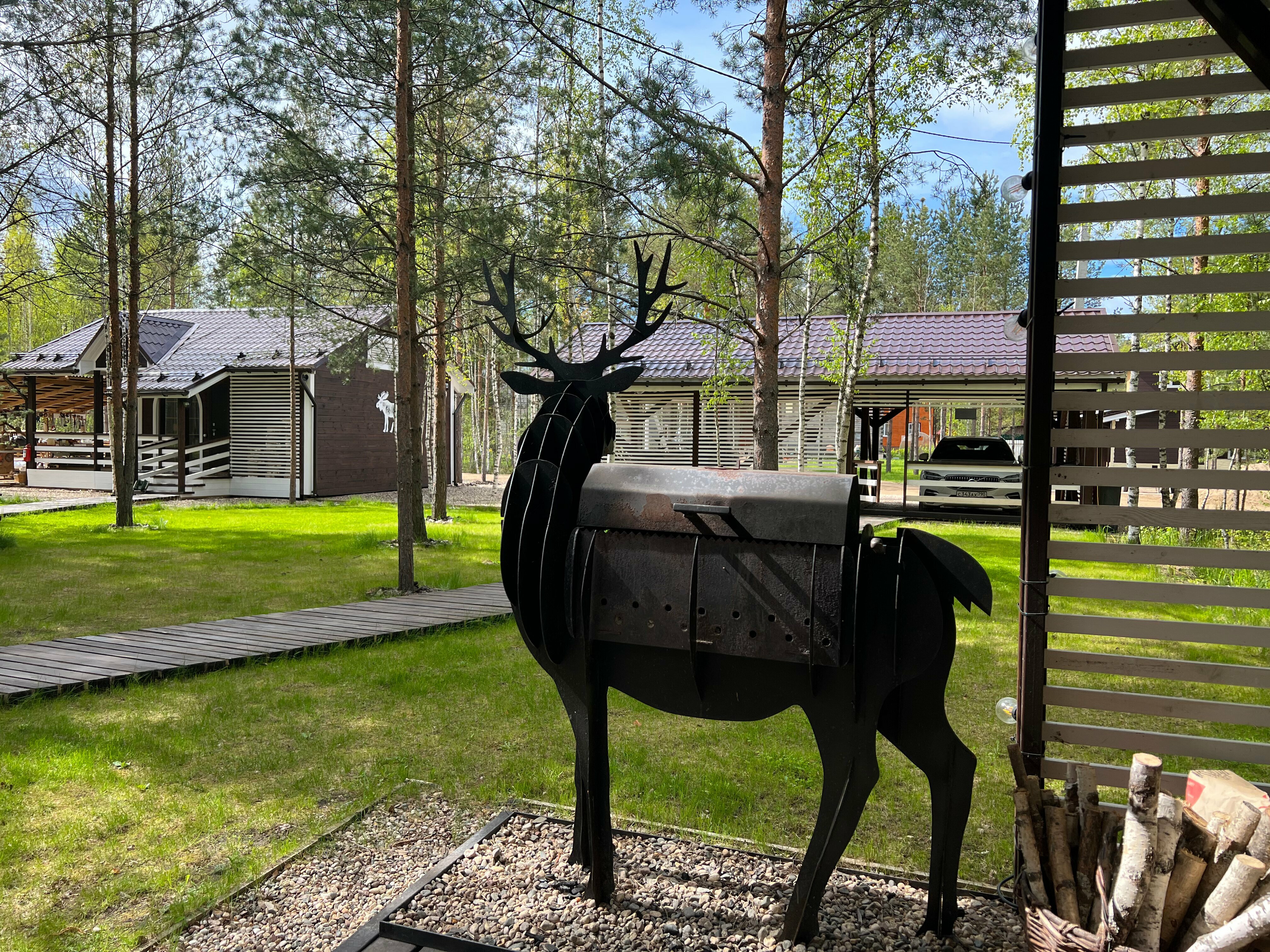 Дачная усадьба с баней и зоной барбекю