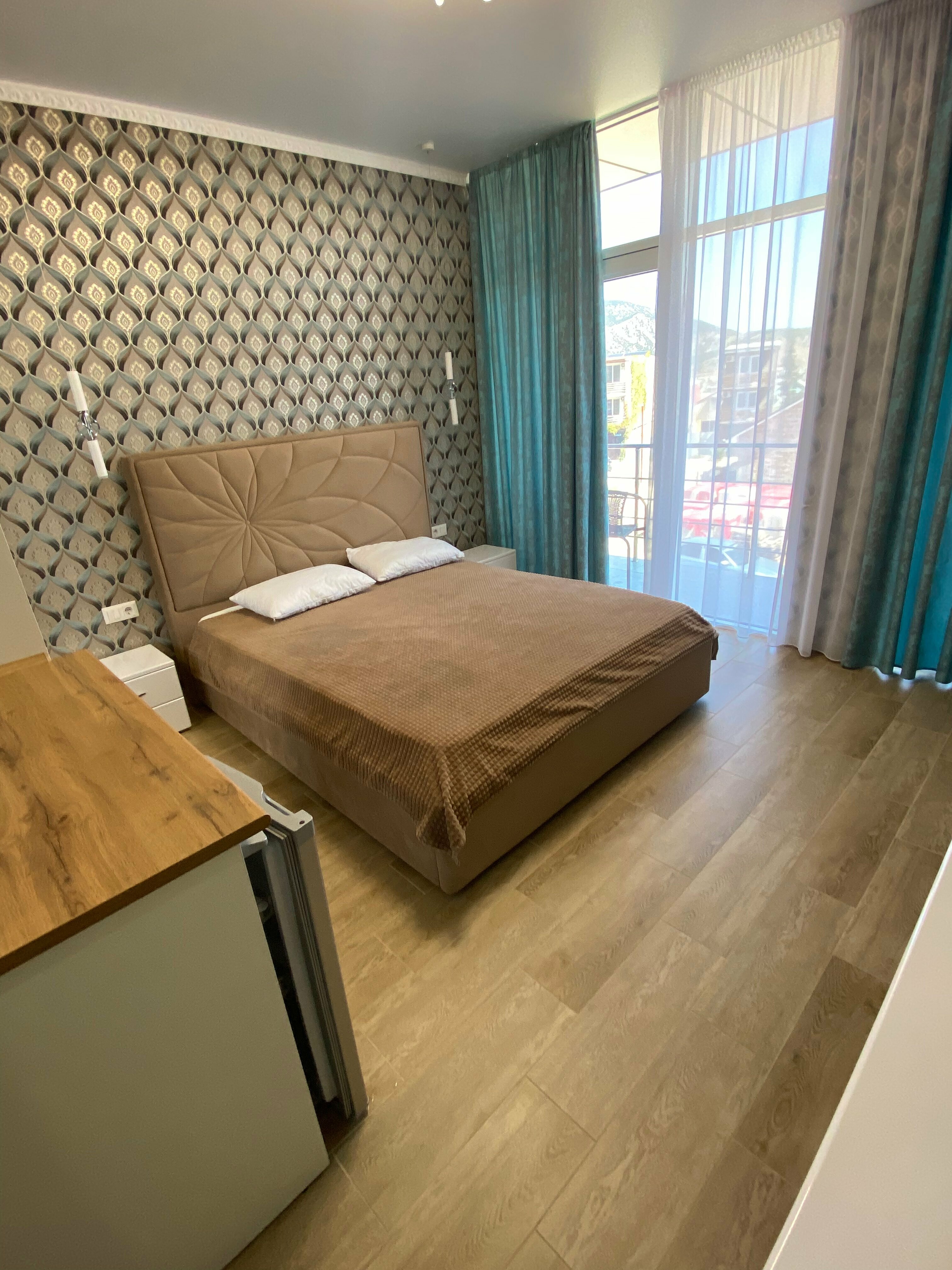 Двухместный номер с 1 кроватью и балконом